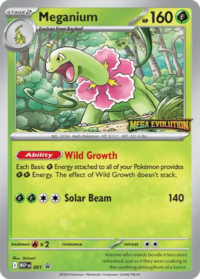 1 Meganium Mega Evolution Black Star Promos 2025