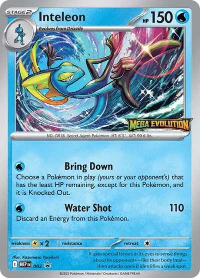2 Inteleon Mega Evolution Black Star Promos 2025