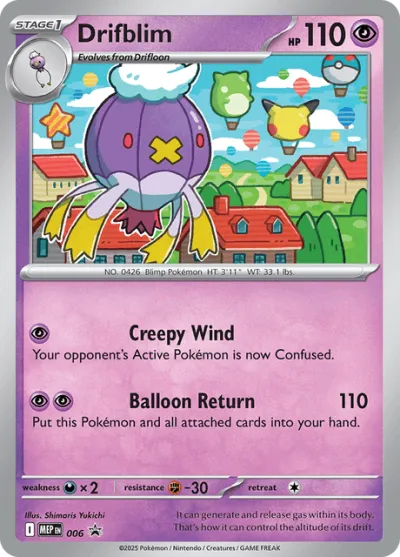 6 Drifblim Mega Evolution Black Star Promos 2025
