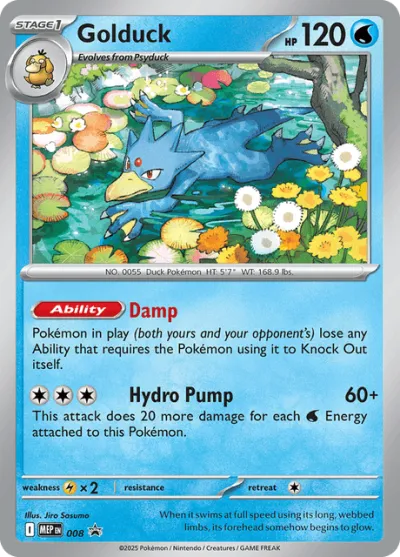 8 Golduck Mega Evolution Black Star Promos 2025