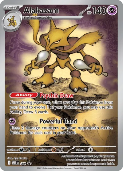9 Alakazam Mega Evolution Black Star Promos 2025