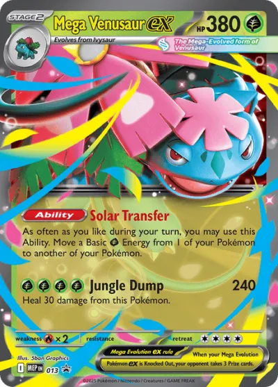 13 Mega Venusaur ex Mega Evolution Black Star Promos 2025