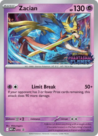 15 Zacian Mega Evolution Black Star Promos 2025