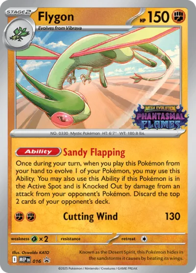 16 Flygon Mega Evolution Black Star Promos 2025