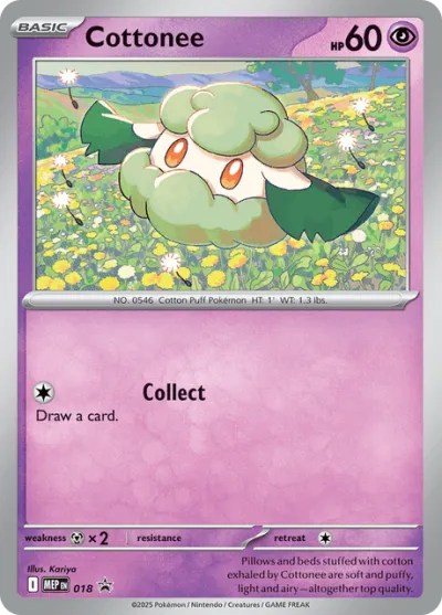 18 Cottonee Mega Evolution Black Star Promos 2025