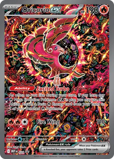 24 Oricorio ex Mega Evolution Black Star Promos 2025
