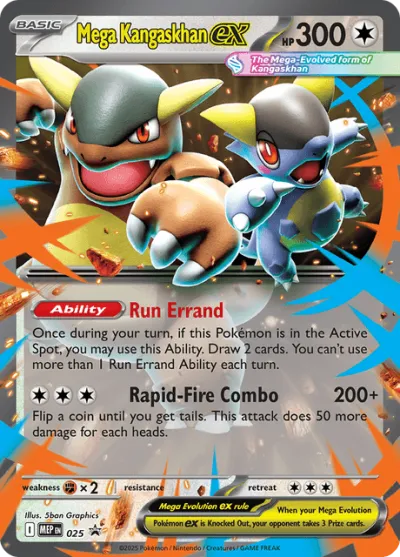 25 Mega Kangaskhan ex Mega Evolution Black Star Promos 2025