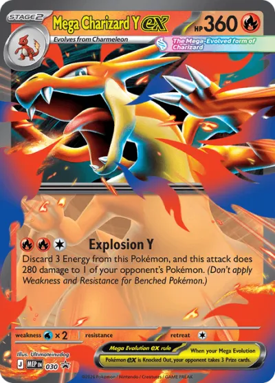 30 Mega Charizard Y ex Mega Evolution Black Star Promos 2025