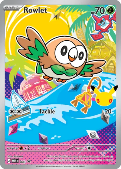 43 Rowlet Mega Evolution Black Star Promos 2025