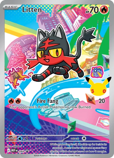 44 Litten Mega Evolution Black Star Promos 2025