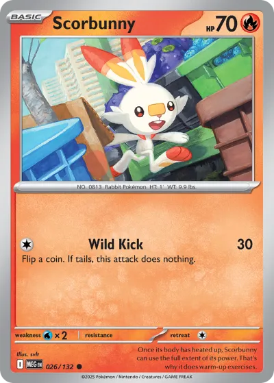 26 Scorbunny Mega Evolution 2025