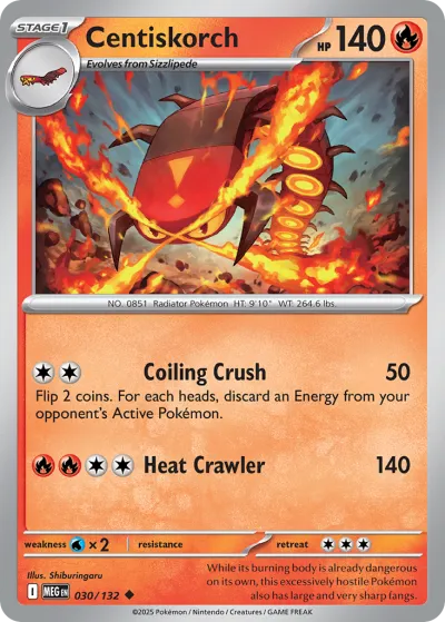 30 Centiskorch Mega Evolution 2025