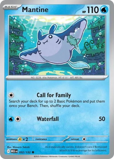 32 Mantine Mega Evolution 2025