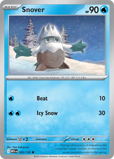 35 Snover Mega Evolution 2025