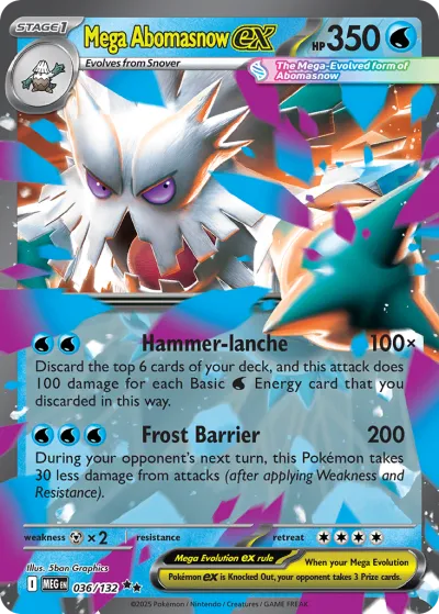 36 Mega Abomasnow ex Mega Evolution 2025
