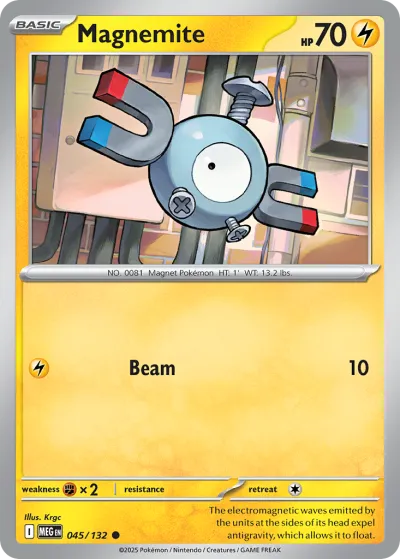 45 Magnemite Mega Evolution 2025