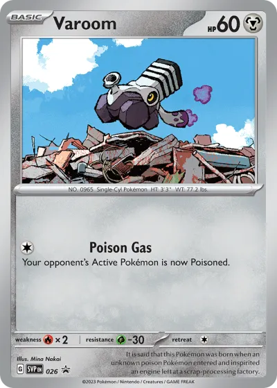 26 Varoom Scarlet & Violet Black Star Promos 2023