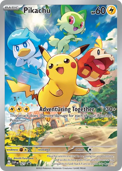 27 Pikachu Scarlet & Violet Black Star Promos 2023