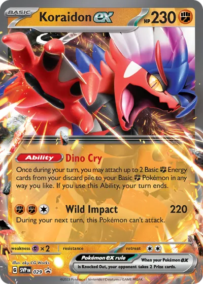 29 Koraidon ex Scarlet & Violet Black Star Promos 2023