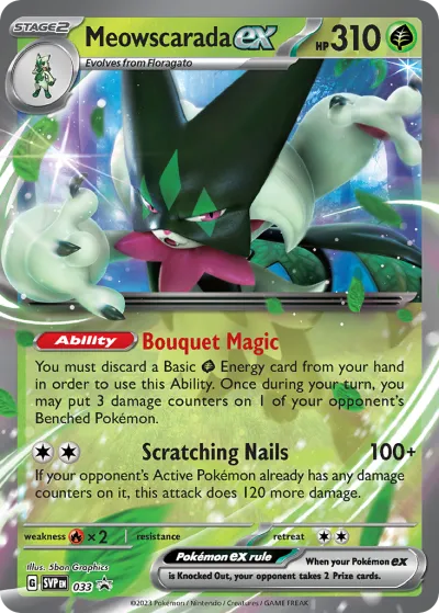 33 Meowscarada ex Scarlet & Violet Black Star Promos 2023
