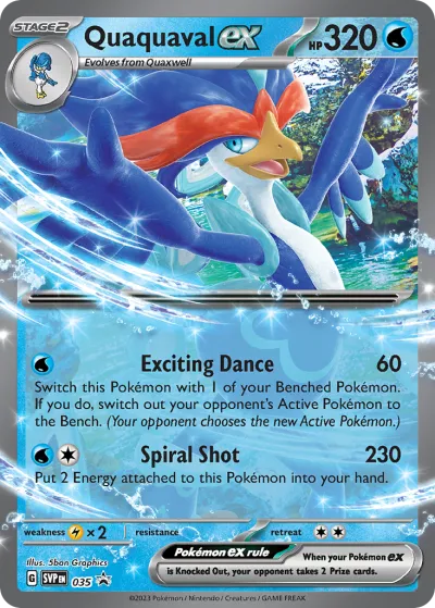 35 Quaquaval ex Scarlet & Violet Black Star Promos 2023