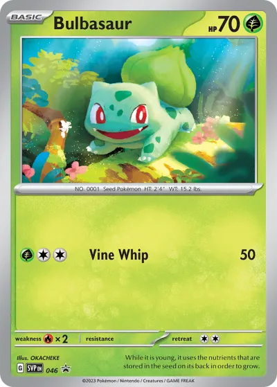 46 Bulbasaur Scarlet & Violet Black Star Promos 2023