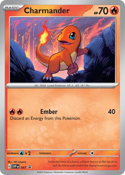 47 Charmander Scarlet & Violet Black Star Promos 2023