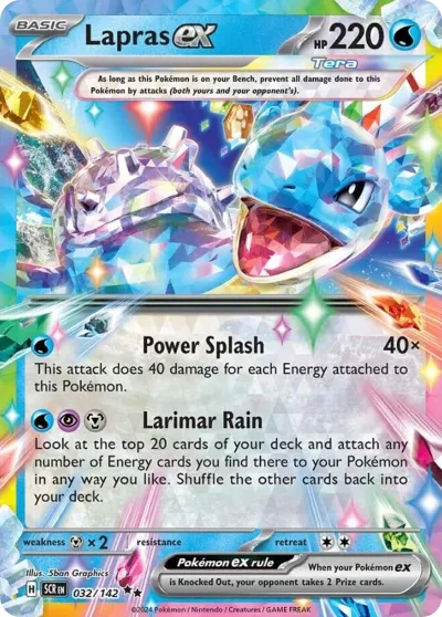 32 Lapras ex Stellar Crown 2024