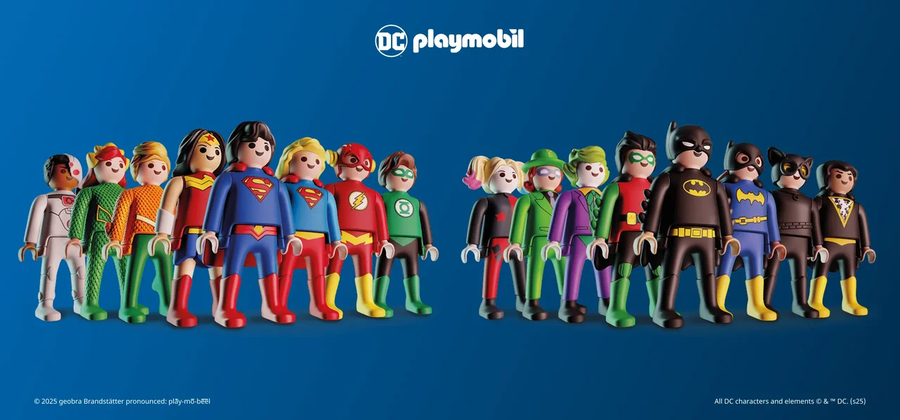 Kinder DC × Playmobil (2025) — обкладинка колекції