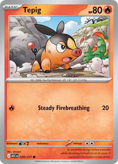 29 Tepig Ascended Heroes 2026