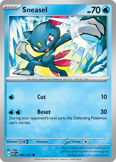44 Sneasel Ascended Heroes 2026