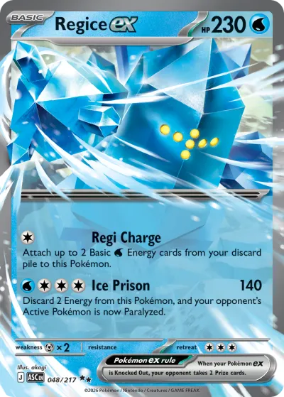 48 Regice ex Ascended Heroes 2026