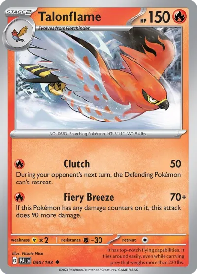 30 Talonflame Paldea Evolved 2023