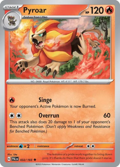 32 Pyroar Paldea Evolved 2023