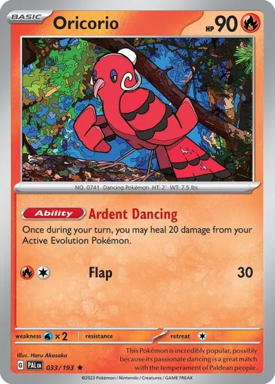 33 Oricorio Paldea Evolved 2023