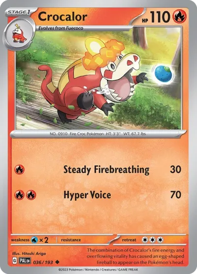 36 Crocalor Paldea Evolved 2023