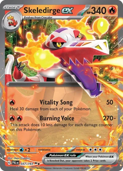 37 Skeledirge ex Paldea Evolved 2023