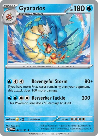 43 Gyarados Paldea Evolved 2023