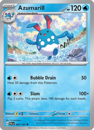 45 Azumarill Paldea Evolved 2023
