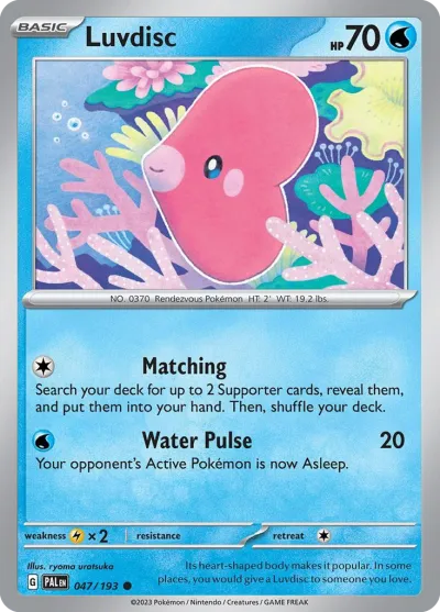 47 Luvdisc Paldea Evolved 2023