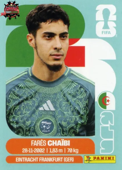 ALG14 Farés Chaibi Panini World Cup 2026 2026
