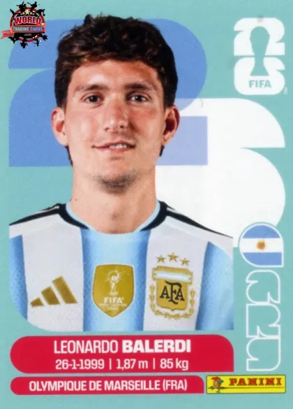 ARG7 Leonardo Balerdi Panini World Cup 2026 2026