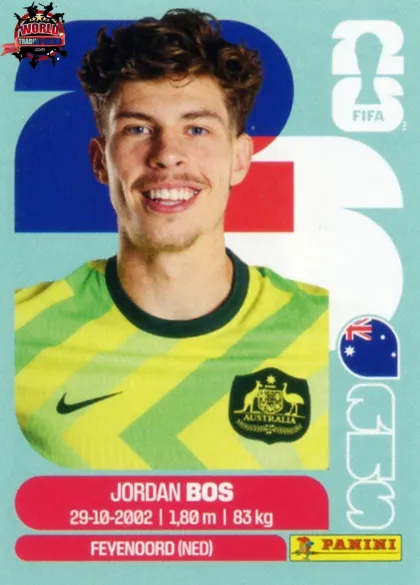 AUS6 Jordan Bos Panini World Cup 2026 2026