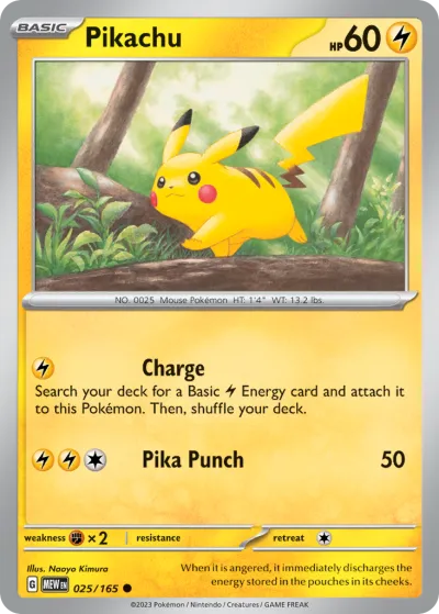 25 Pikachu 151 2023