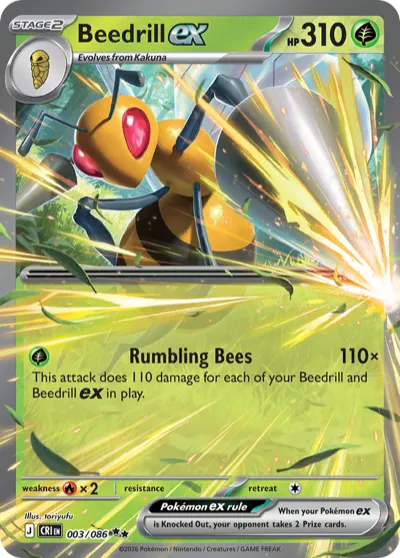 3 Beedrill ex Chaos Rising 2026