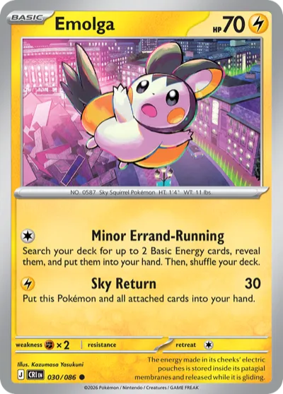 30 Emolga Chaos Rising 2026