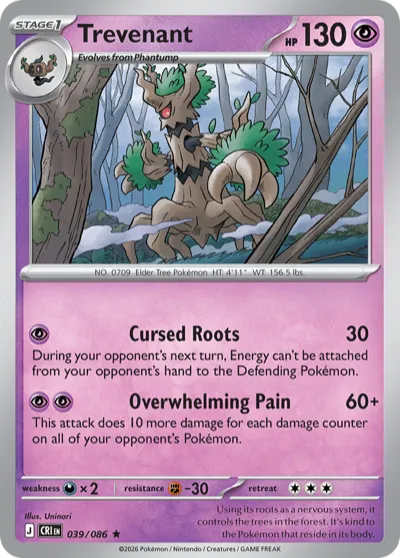 39 Trevenant Chaos Rising 2026