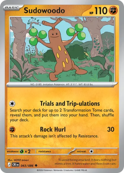 43 Sudowoodo Chaos Rising 2026