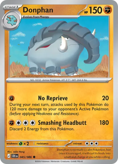 45 Donphan Chaos Rising 2026