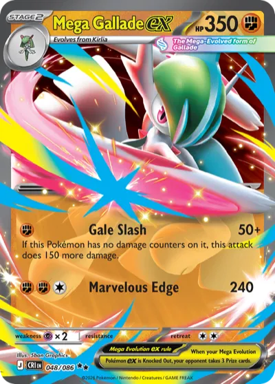 48 Mega Gallade ex Chaos Rising 2026